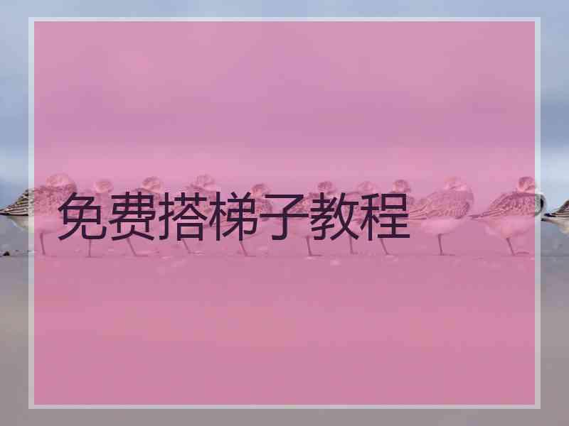免费搭梯子教程