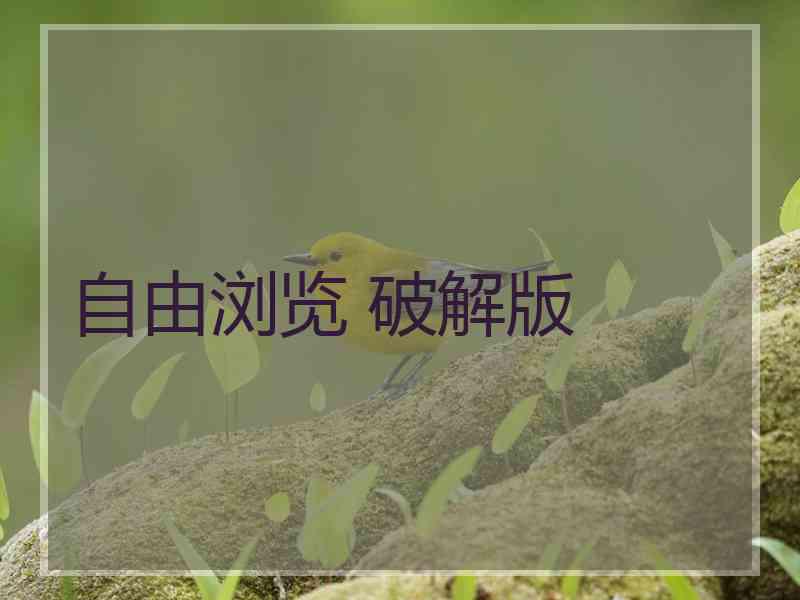 自由浏览 破解版