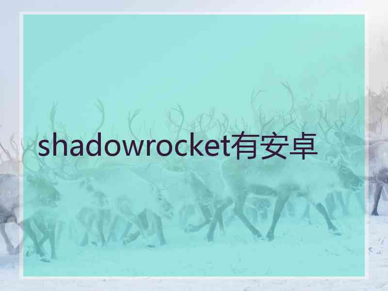 shadowrocket有安卓
