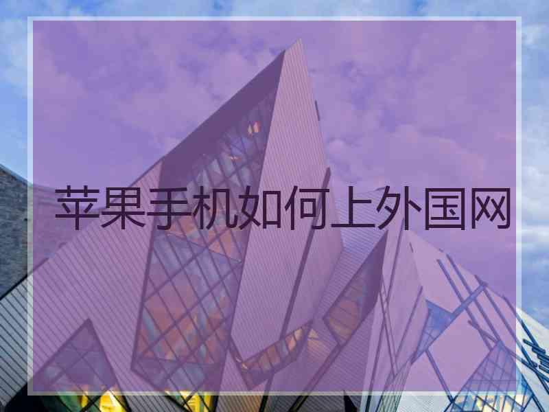苹果手机如何上外国网